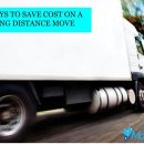 save cost on a long distance moving