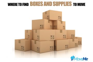 boxes and supplies