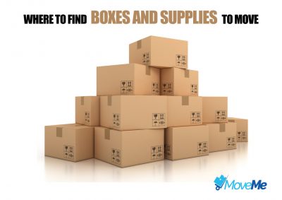 boxes and supplies